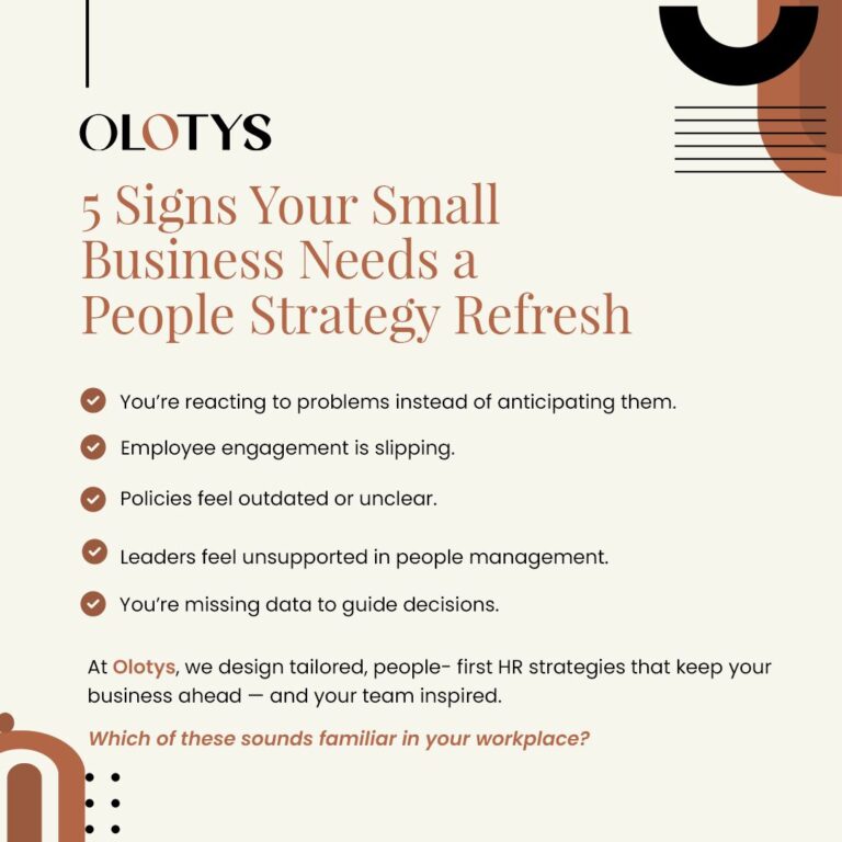 5 Signs Your Small Business Needs a People Strategy Refresh.